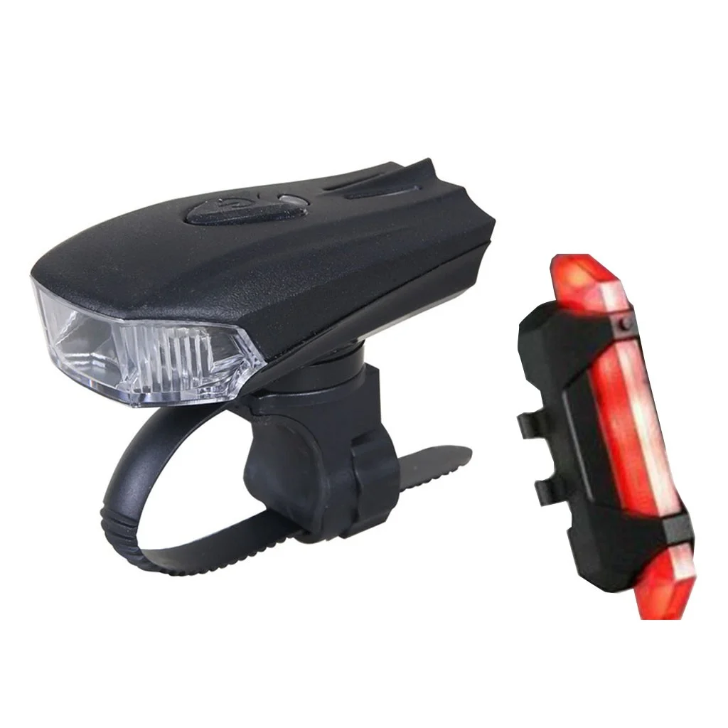 Mnycxen Bicycle light LED Set Water-tight Front and rear lights Bicycle lighting USB