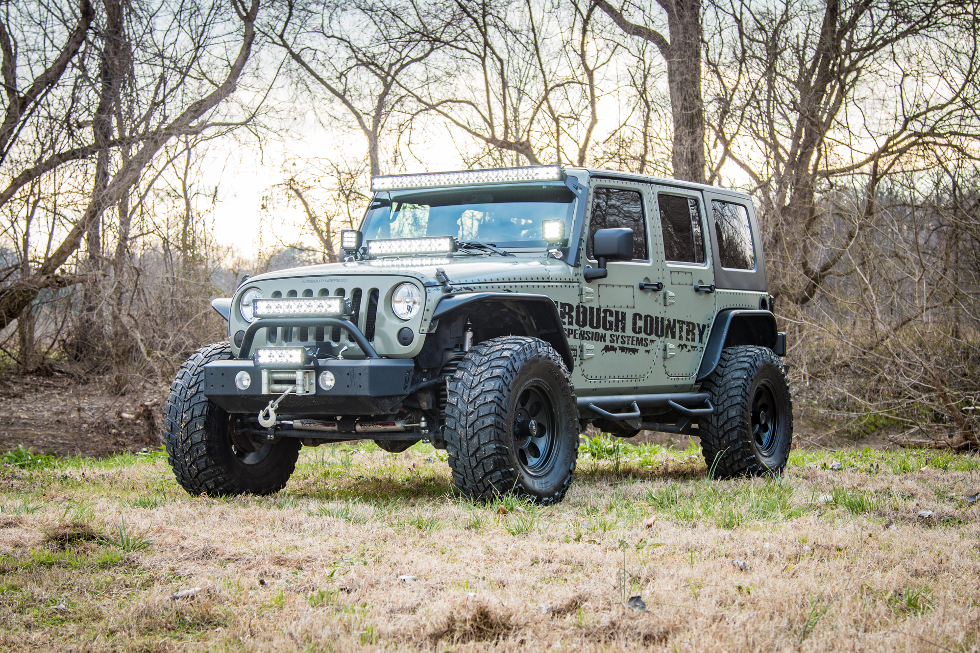 Rough Country Upper Windshield Light Bar Mounts - 70504