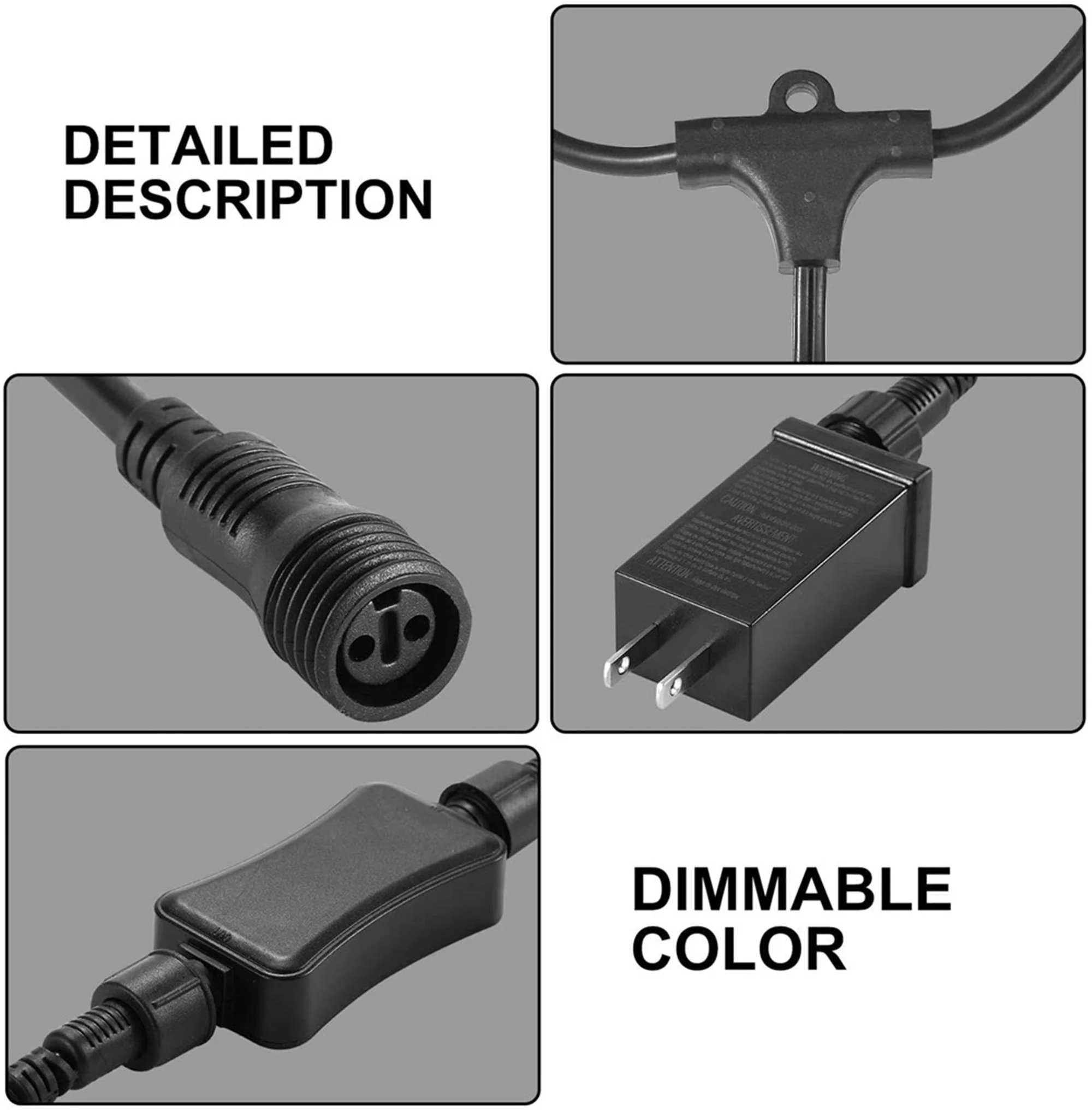 LINKPAL 48FT Color Changing Outdoor String Lights, RGB Cafe LED String Light with 15 Bulbs S14 Shatterproof Edison Bulbs Dimmable, Commercial Light String for Patio Backyard Garden, Remote Control