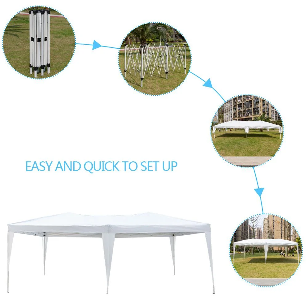 Ktaxon 10'x 20' Pop Up Wedding Party Tent Foldable Gazebo Beach Canopy with Bag