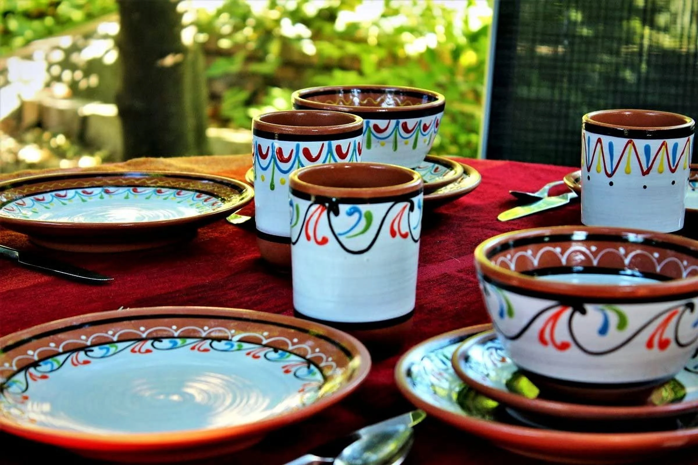 DIQIN · 1 5-Piece Small Dinner Plate Set (European Size), White