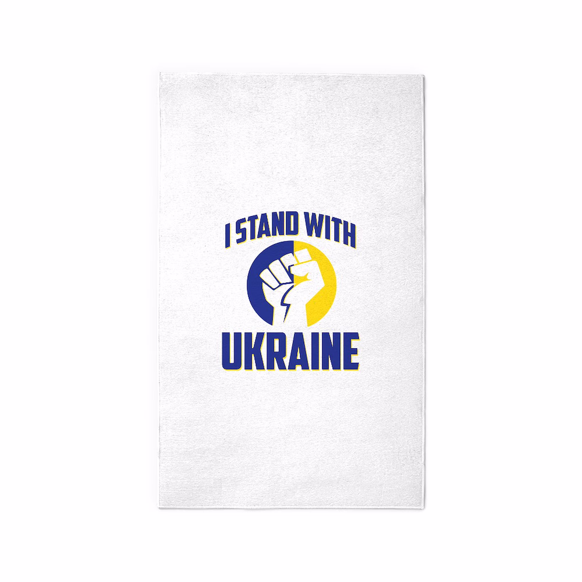 CafePress - I Stand With Ukraine 2022 - 3'x5' Decorative Area Rug, Fabric Throw Rug
