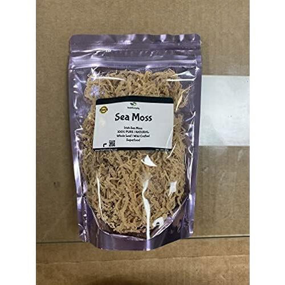 wildcrafted irish sea moss  100% pure all natural  & mineral rich  no preservatives  golden  32 oz