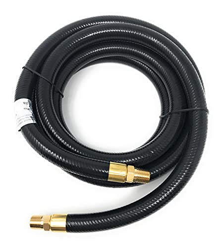 LP Propane Gas Hose Pressure Washer Hose Air Hose Assembly 1/4 Male NPT X 1/4 Male NPT [948-838] High Or Low Pressure For LP Gas Tanks RV BBQ Grills Heaters Air Compressor