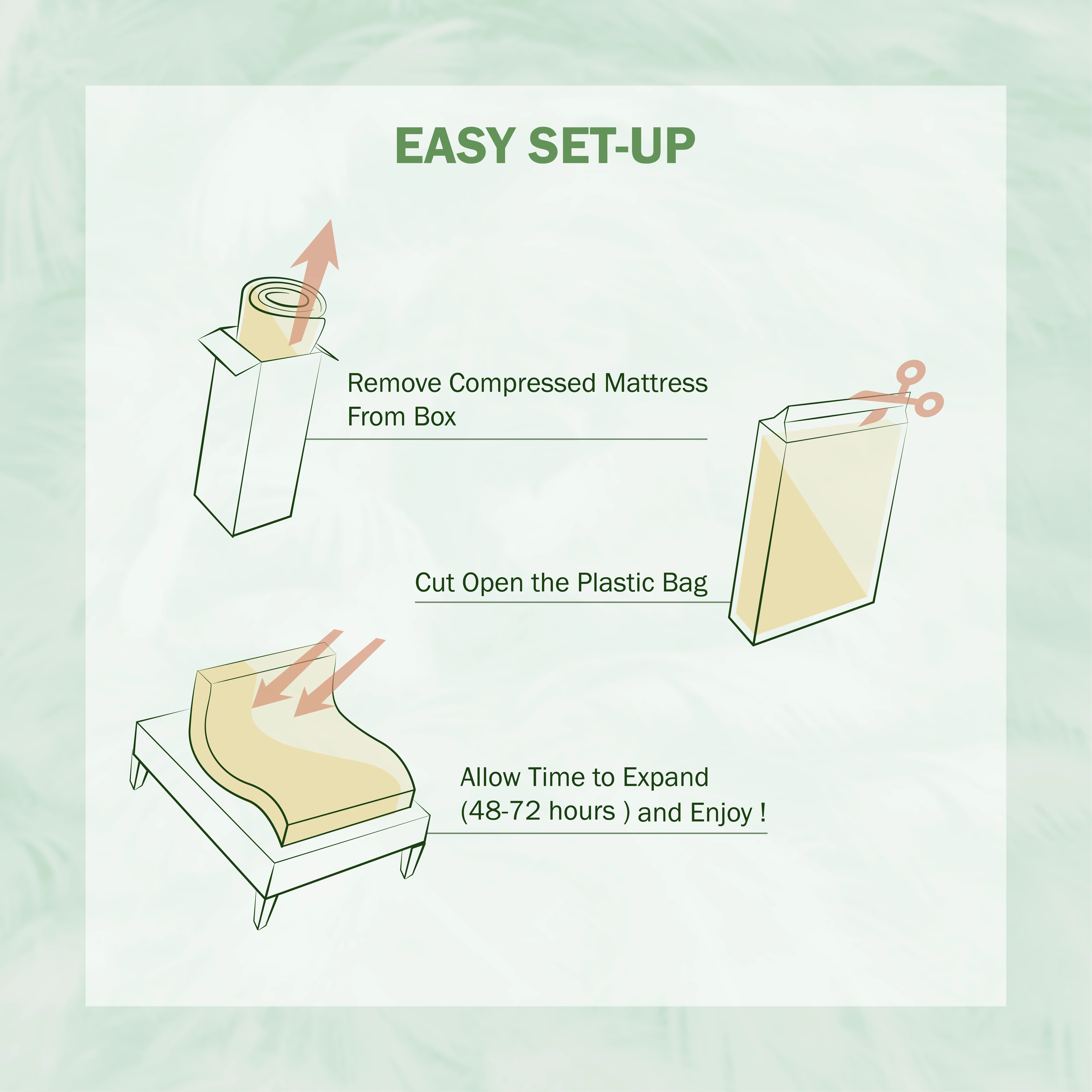 Furniture of America Eastern King Leatherette Bed with 8-Inch Mattress, Espresso (Assembly Required)