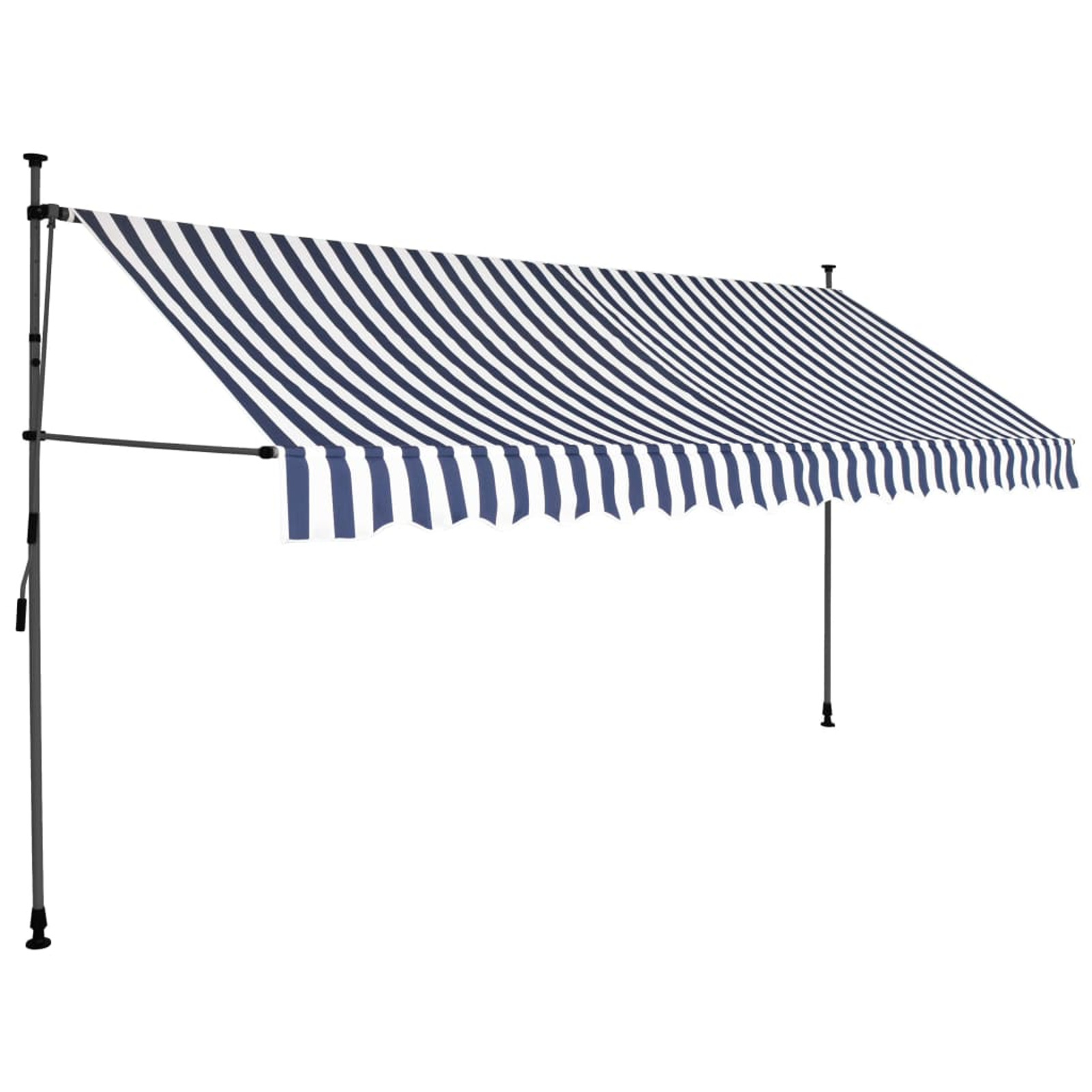 Manual Retractable Awning with LED 137.8