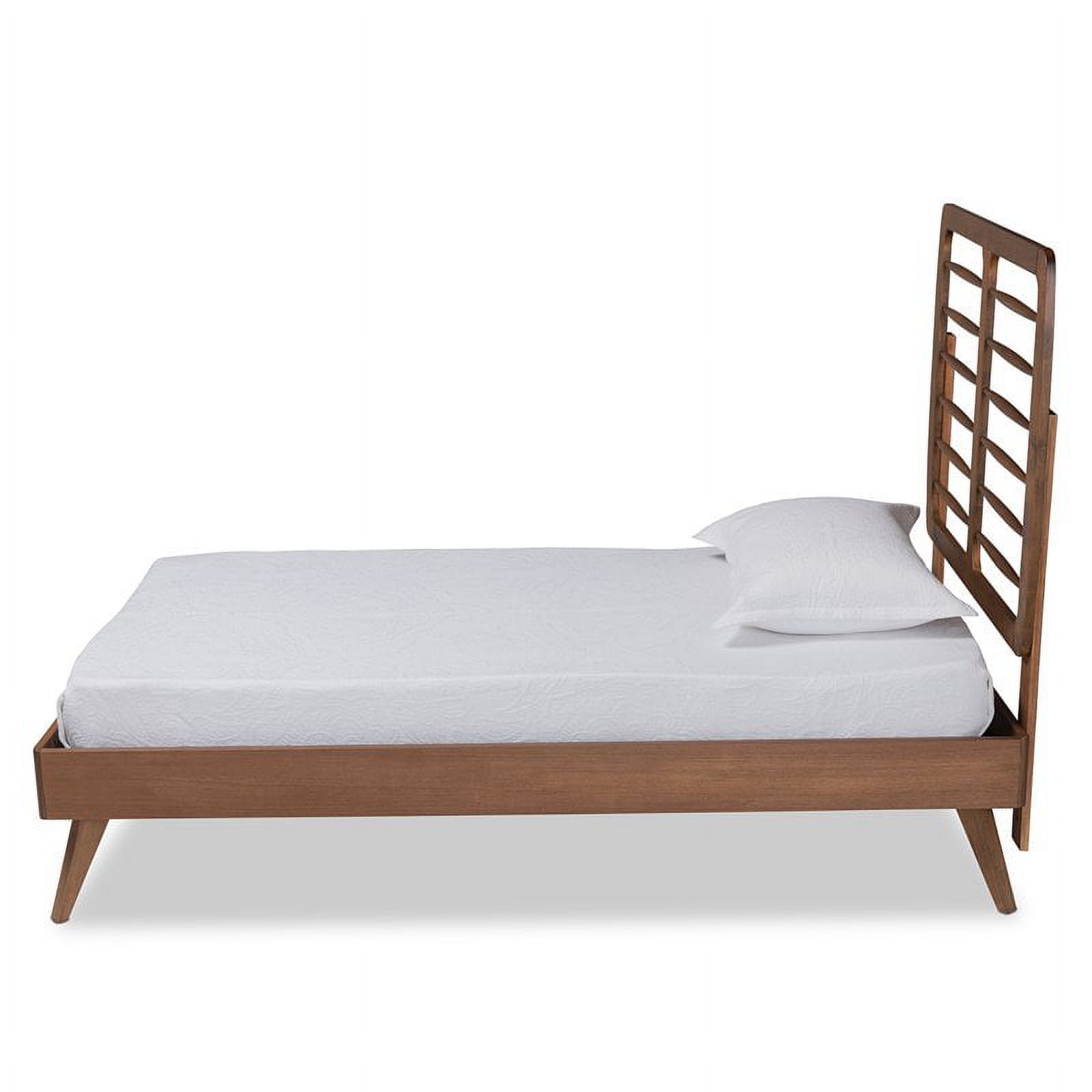 Bowery Hill Brown Finished Wood Twin Size Platform Bed