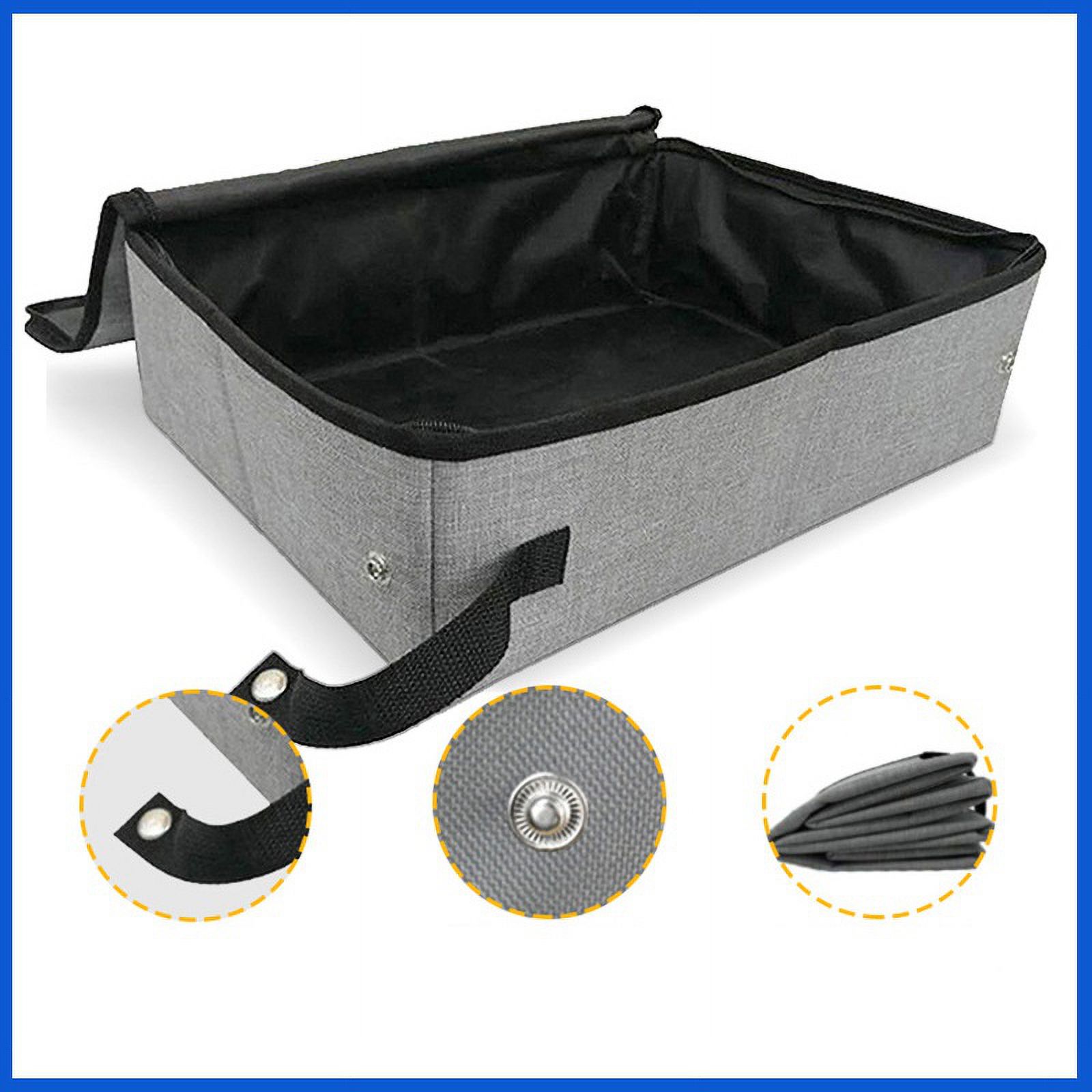 1PCS Travel Cat Litter Box Portable Cat Litter Box with Lid Collapsible Waterproof for Outdoor Travel