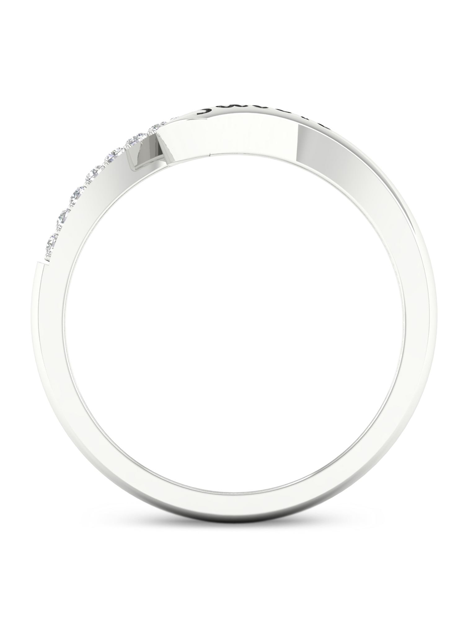 Imperial 1/10Ct TDW Diamond S925 Sterling Silver Faith Fashion Ring (H-I, I2)