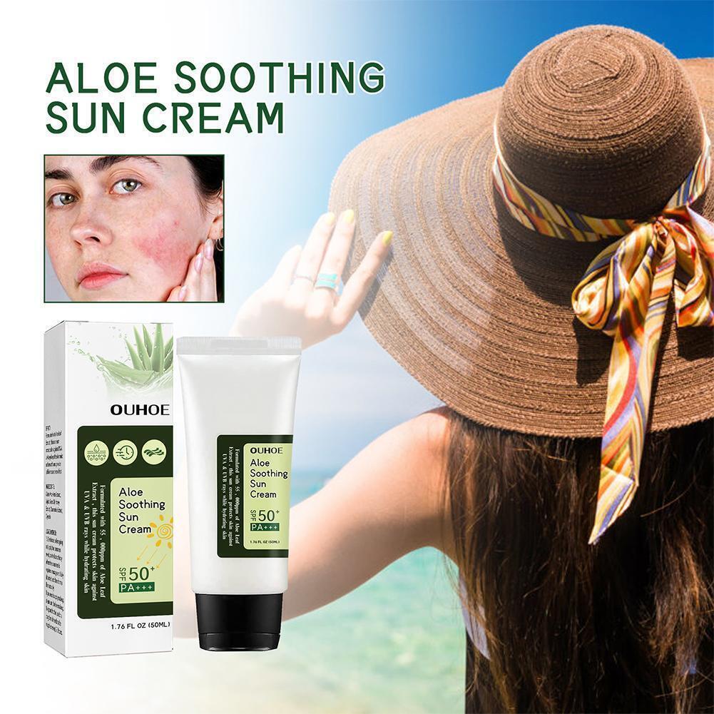 2pcs Aloe Soothing Sun Cream SPF50+ PA+++ 50ml