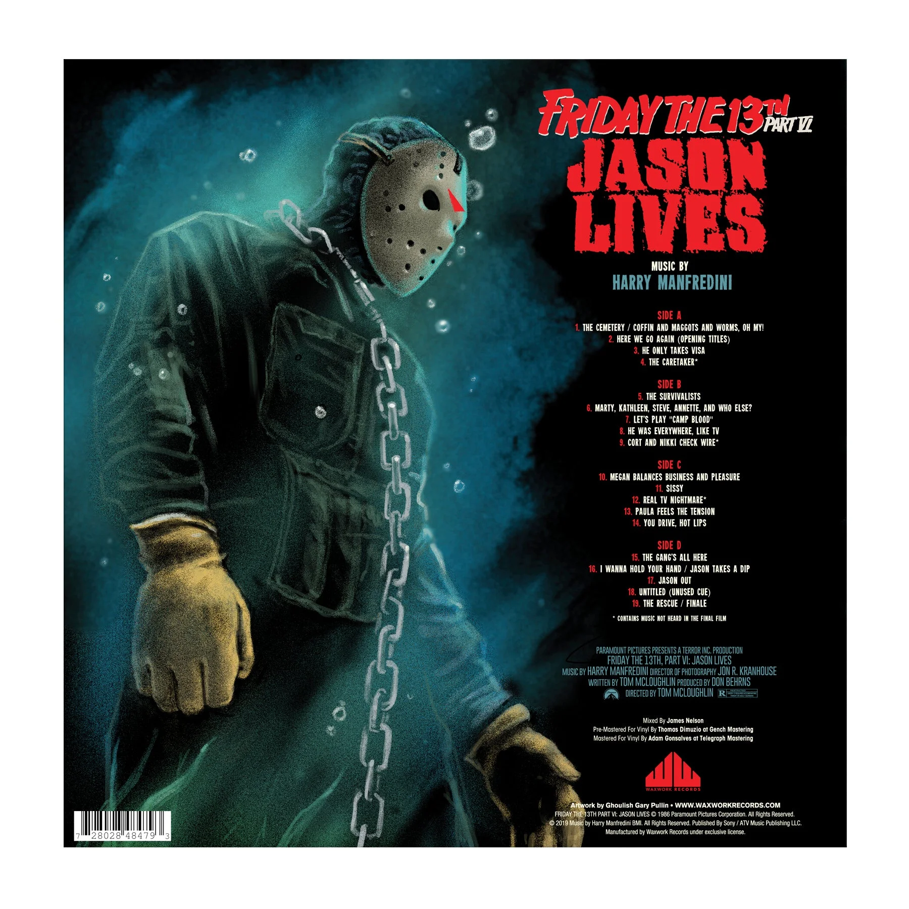 Harry Manfredini - Friday The 13th Part VI: Jason Lives Soundtrack - Vinyl