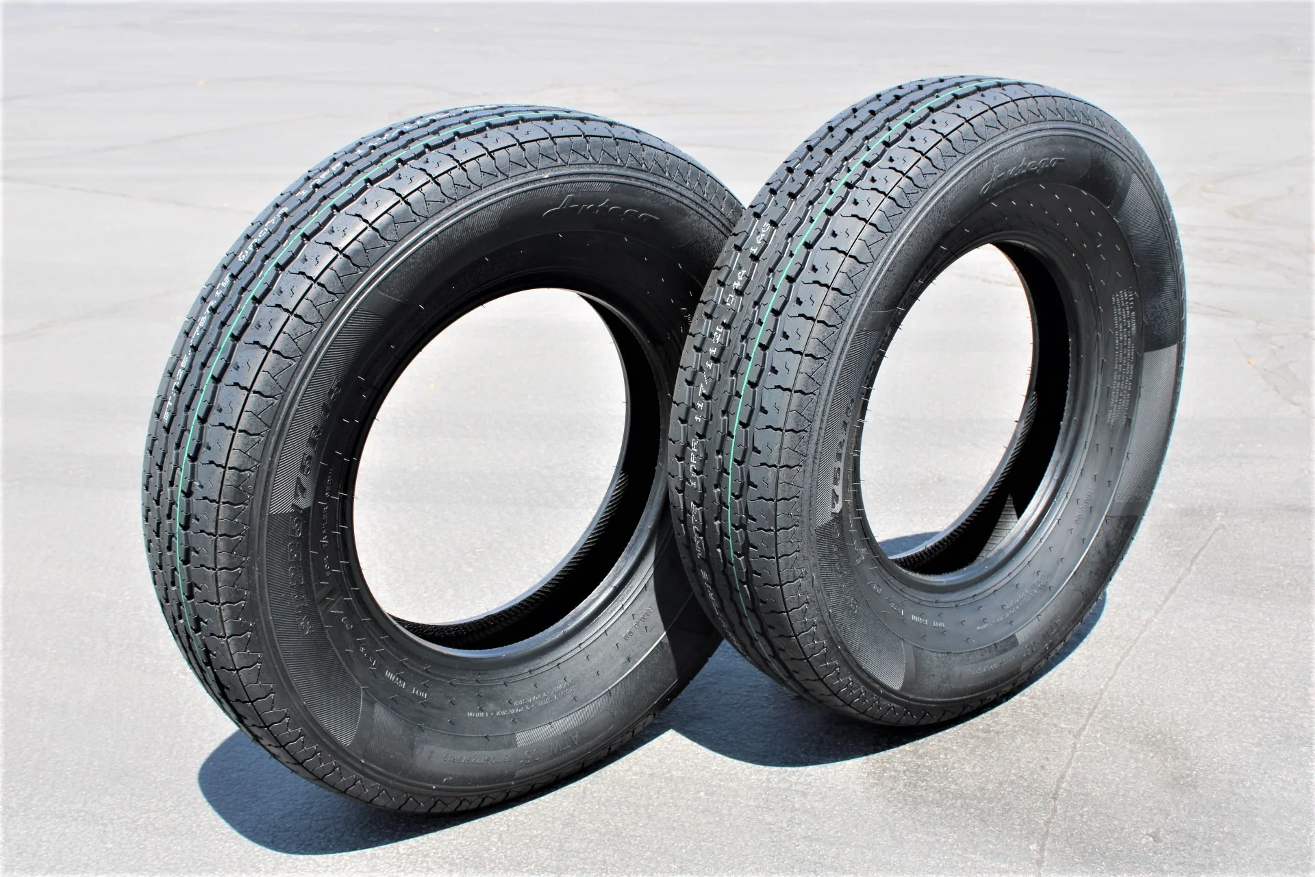 Antego ST225/75R15 Radial Trailer Tire - 8 Ply Load Range E (Set of 2)