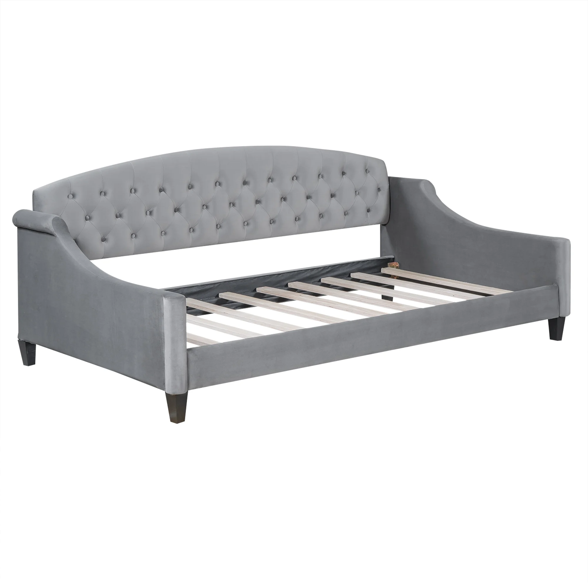 CoSoTower Modern Luxury Tufted Button Daybed,Twin,Gray