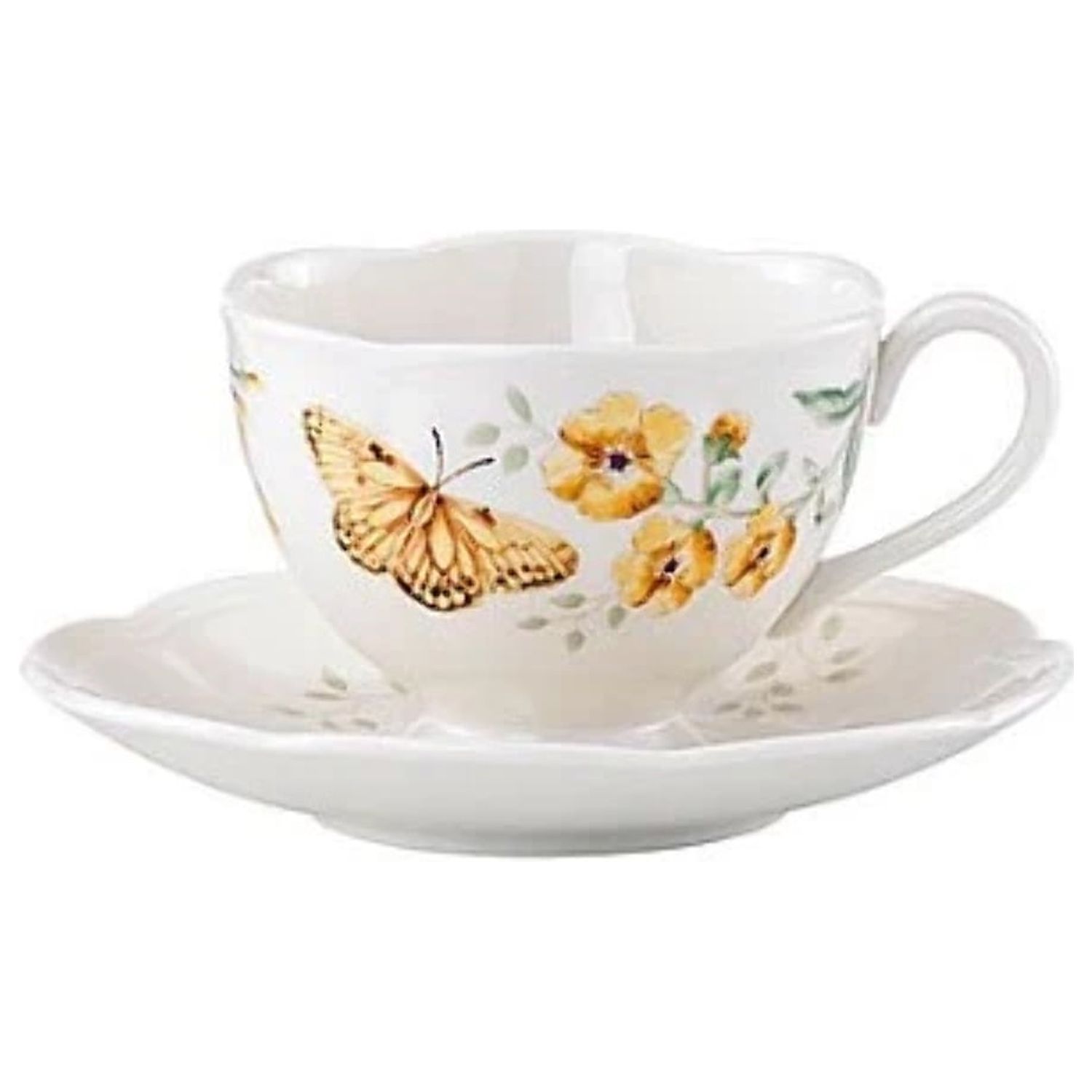 Lenox Butterfly Meadow Fritillary Cup And Saucer Set