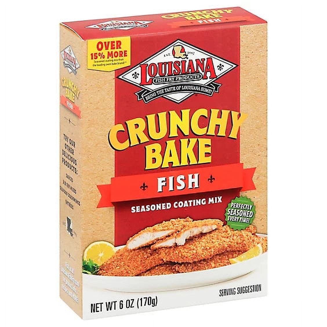 LOUISIANA FISH FRY SSNNG CRUNCH BAKE FISH 6 OZ - Pack of 6