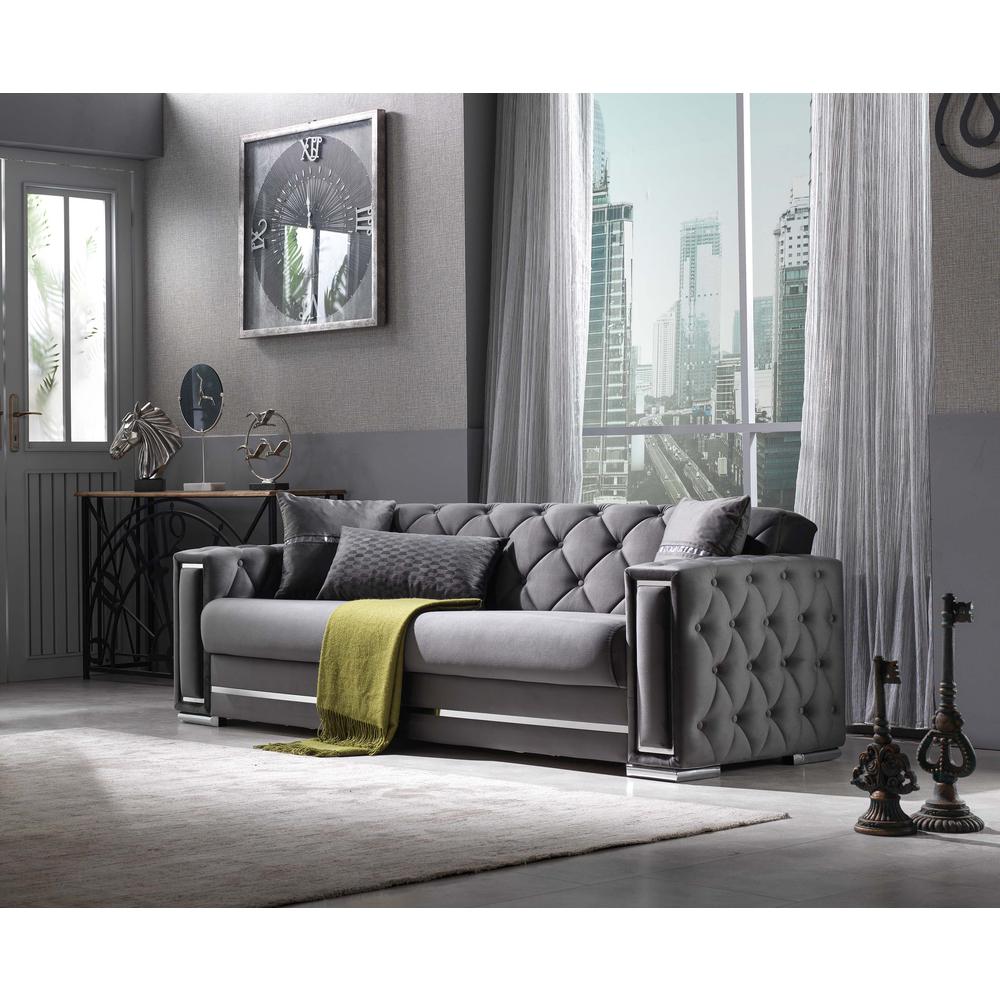 Furnia Bolivya 3 Seat Sleeper, Grey