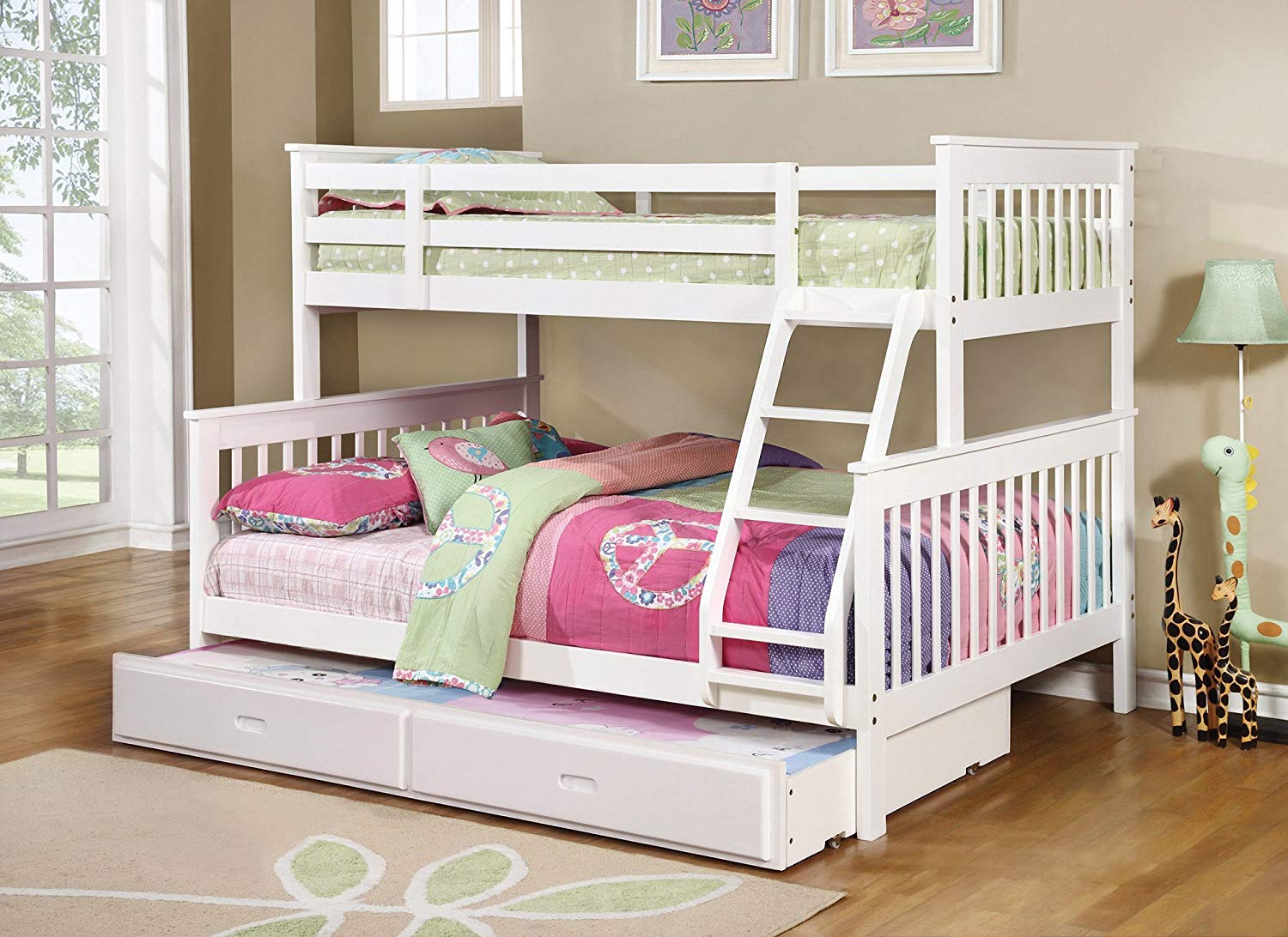 Coaster Chapman Twin over Full Bunk Bed, White