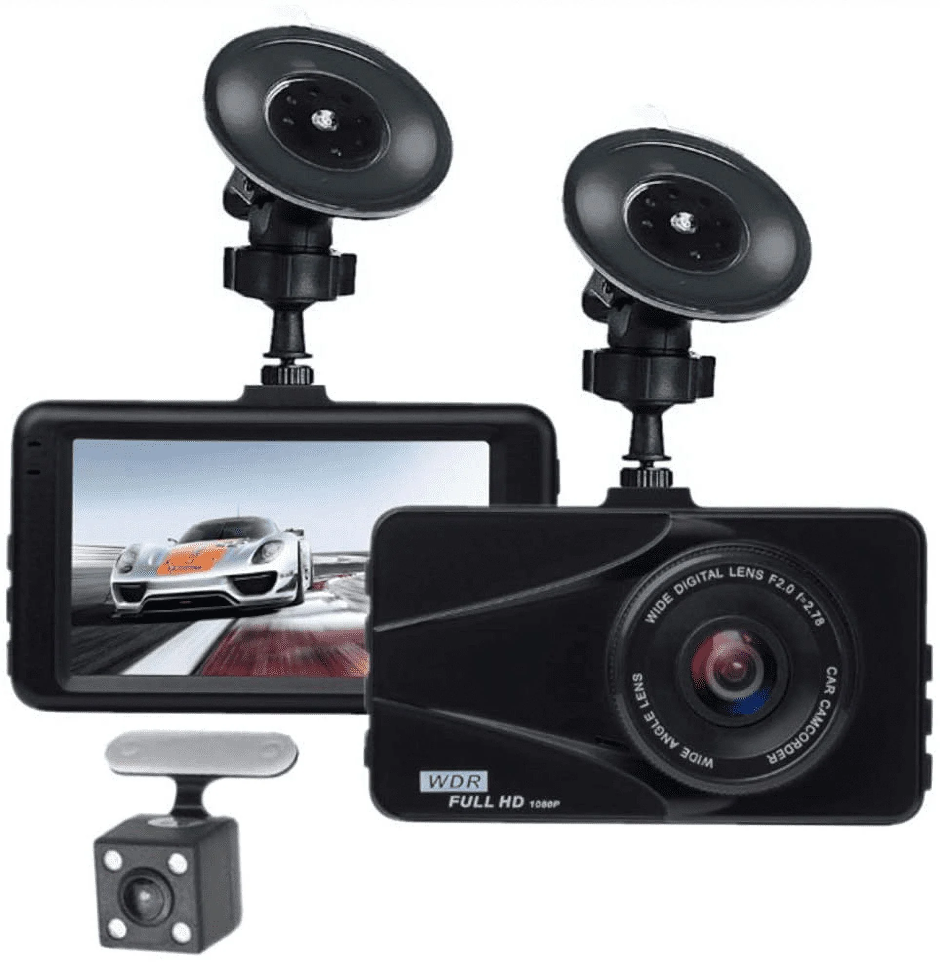 T670 Plus DVR Dash Cam For Hummer Dual Travel Recorder Full HD 3