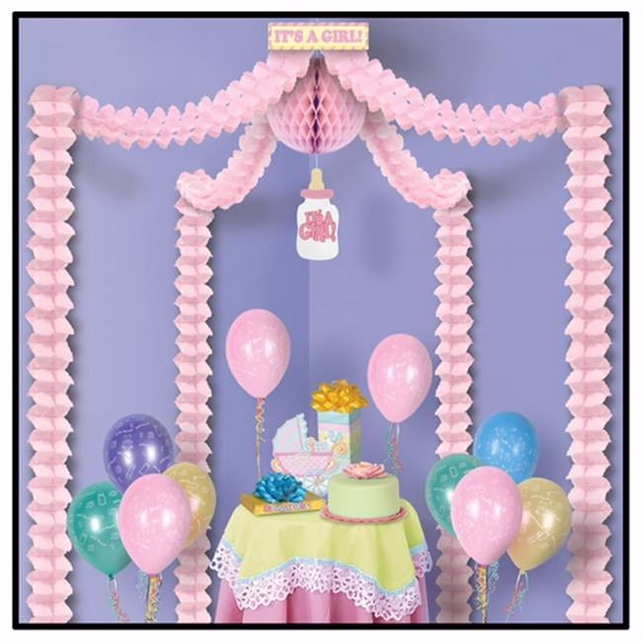 Its A Girl Party Canopy Pack of 6