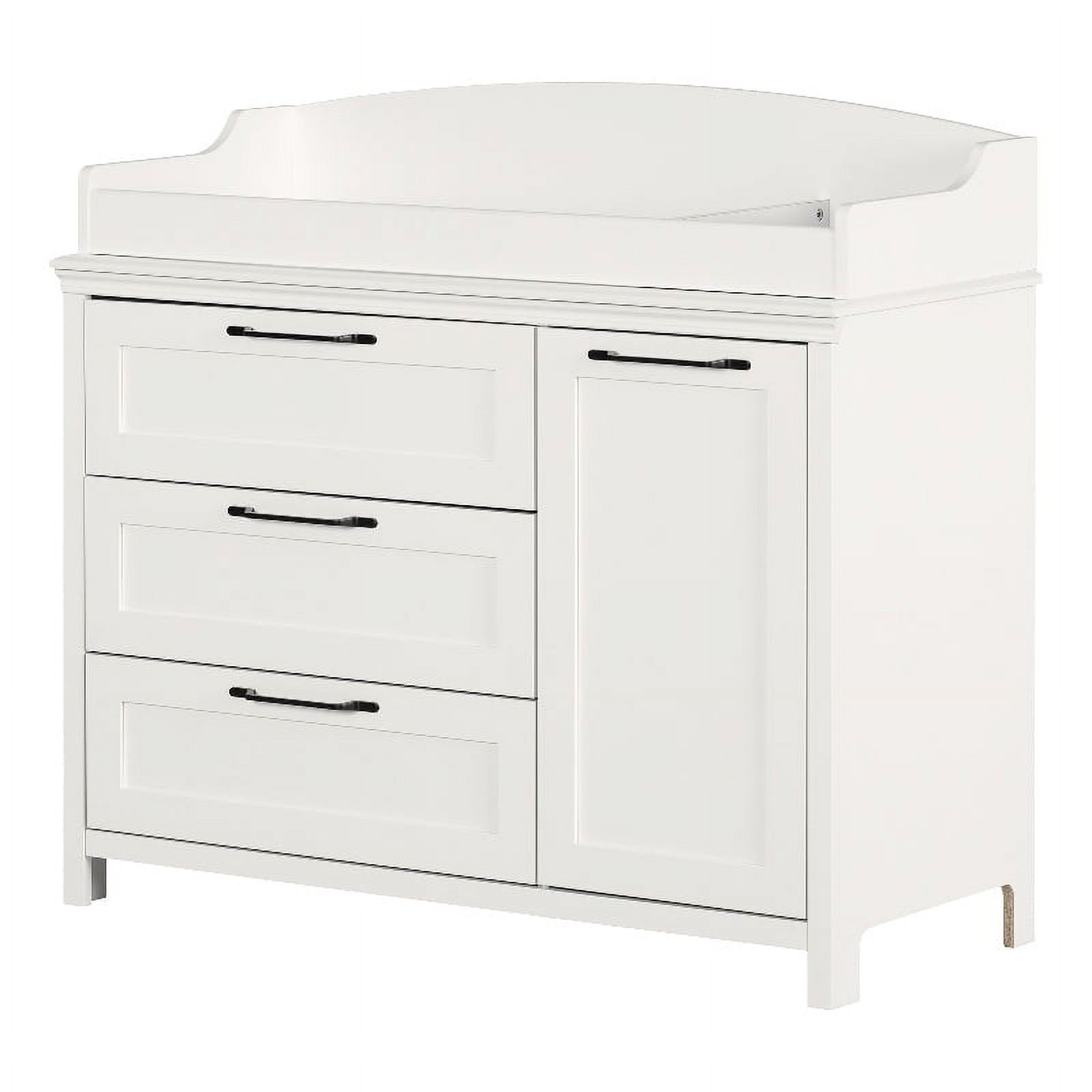 South Shore Changing Table with Station Pure White Daisie