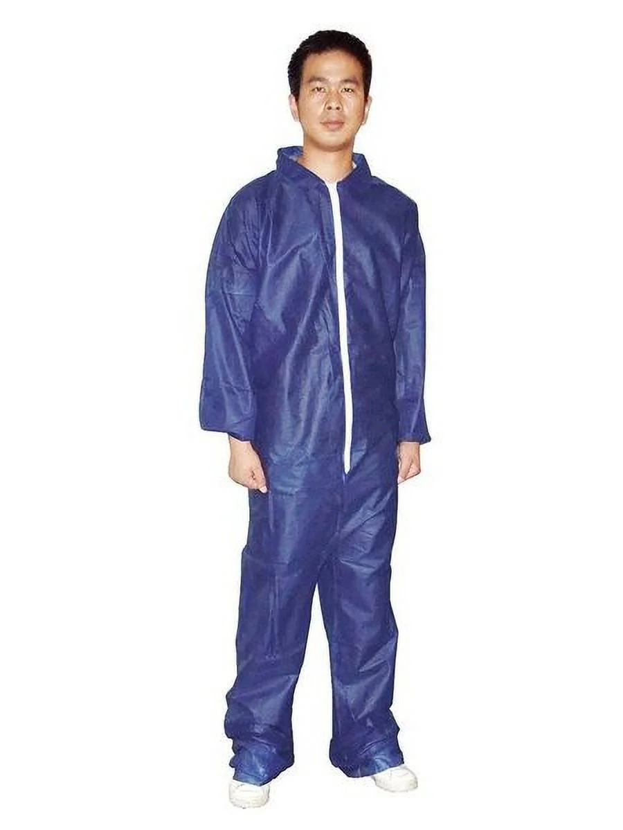 Condor Coveralls,2XL,Blue,Polypropylene,PK25  26W810