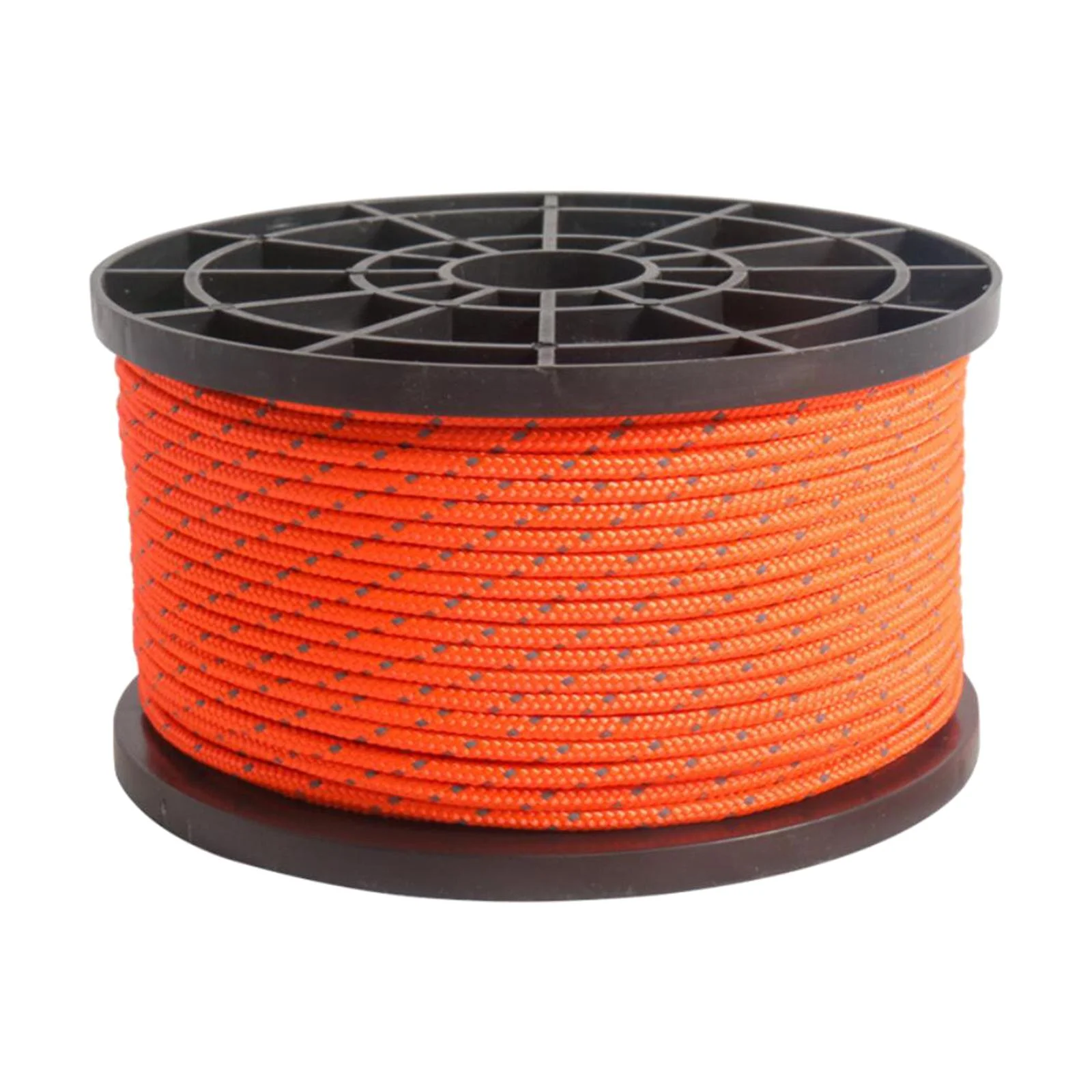 55 Yard Nylon Reflective Guyline 6 Strand Tent Awning Gazebo Tarp Guide Sun Shade Hiking Accessories 3mm , Orange