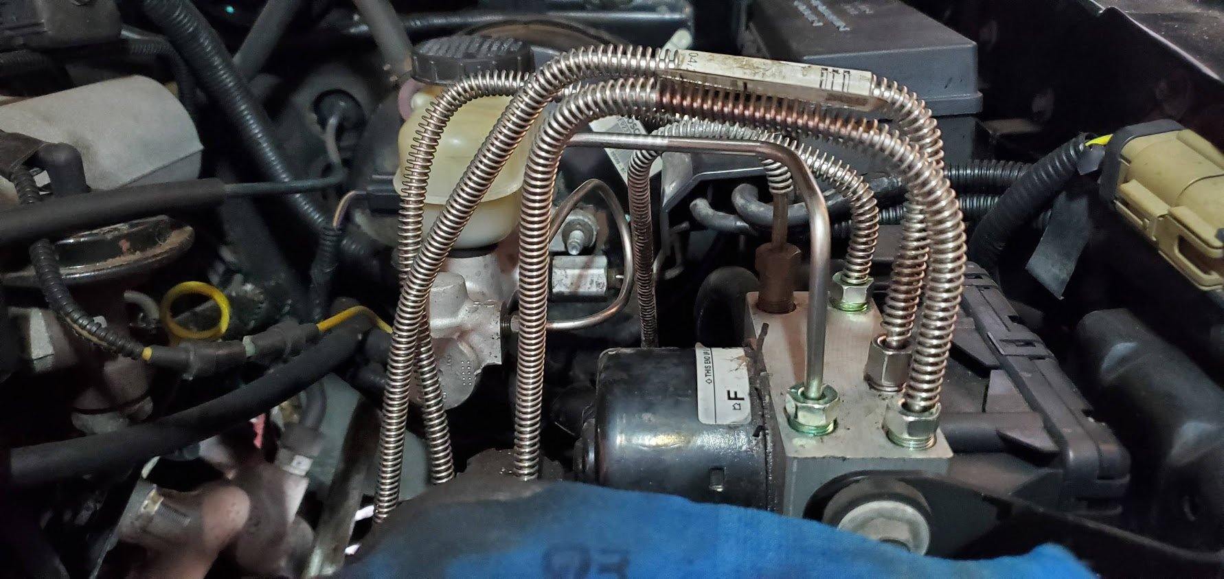 98-01 Ranger; Front Brake Line Kit; Stainless-TKT9842SS