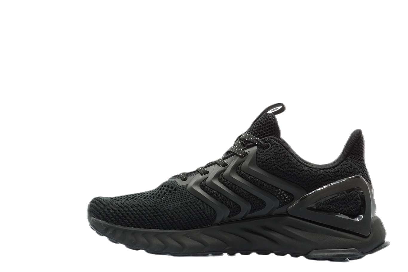 [E92557] Mens Peak Taichi Natural Black Running Shoes - 6