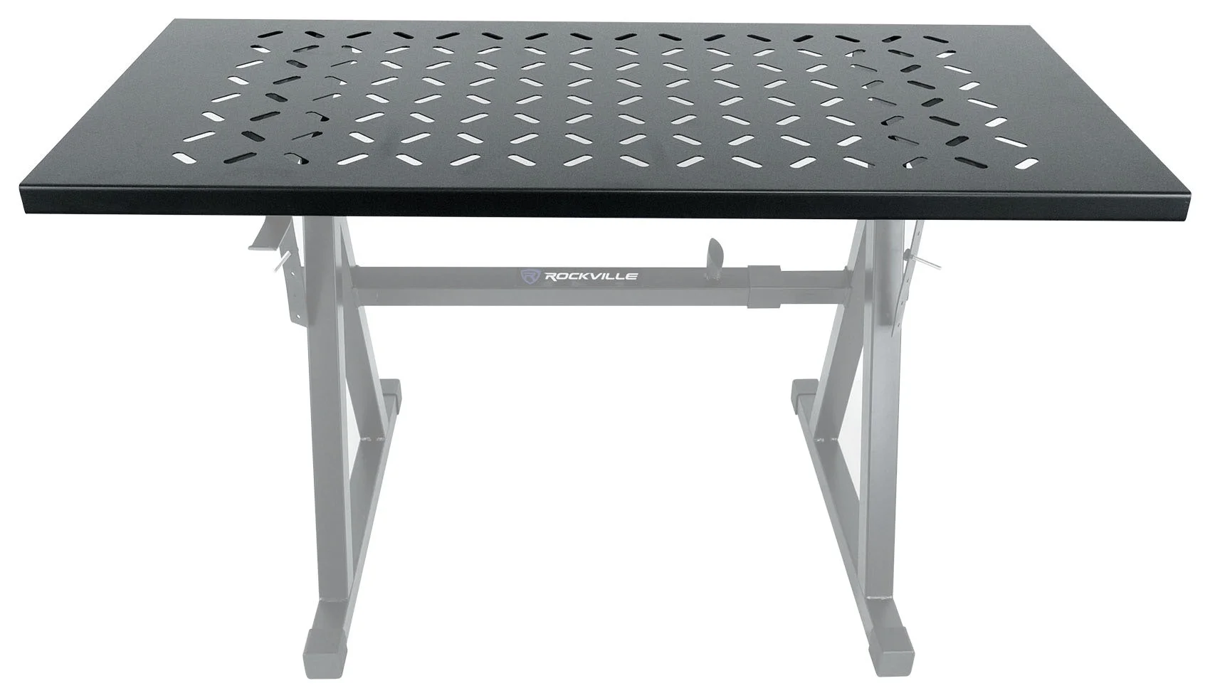 Rockville RKS30X Double X Braced Keyboard Stand w/ Shelf to Turn Into DJ Table