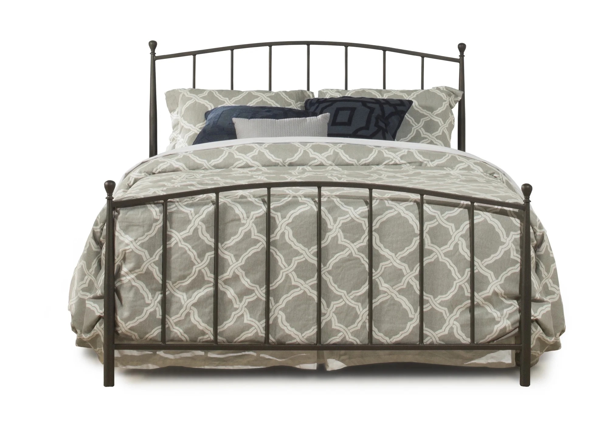 Hillsdale Furniture Warwick Gray Bronze Metal Queen Bed