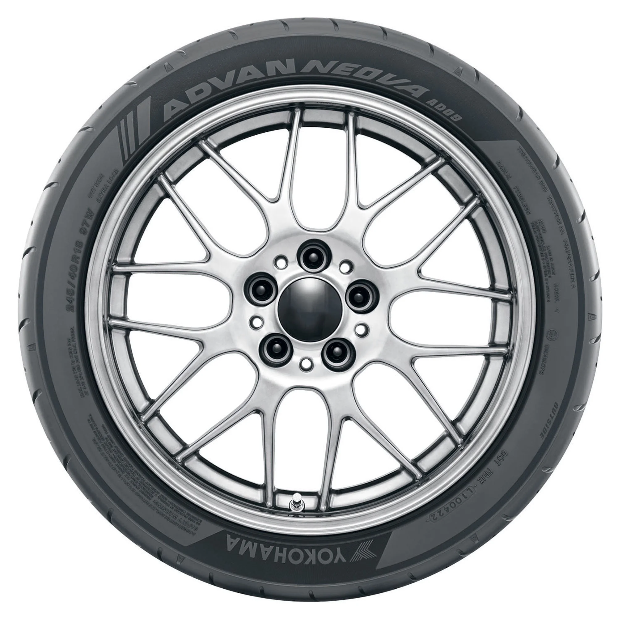 Yokohama Advan Neova AD09 285/35R19XL 103W BW Summer Tire