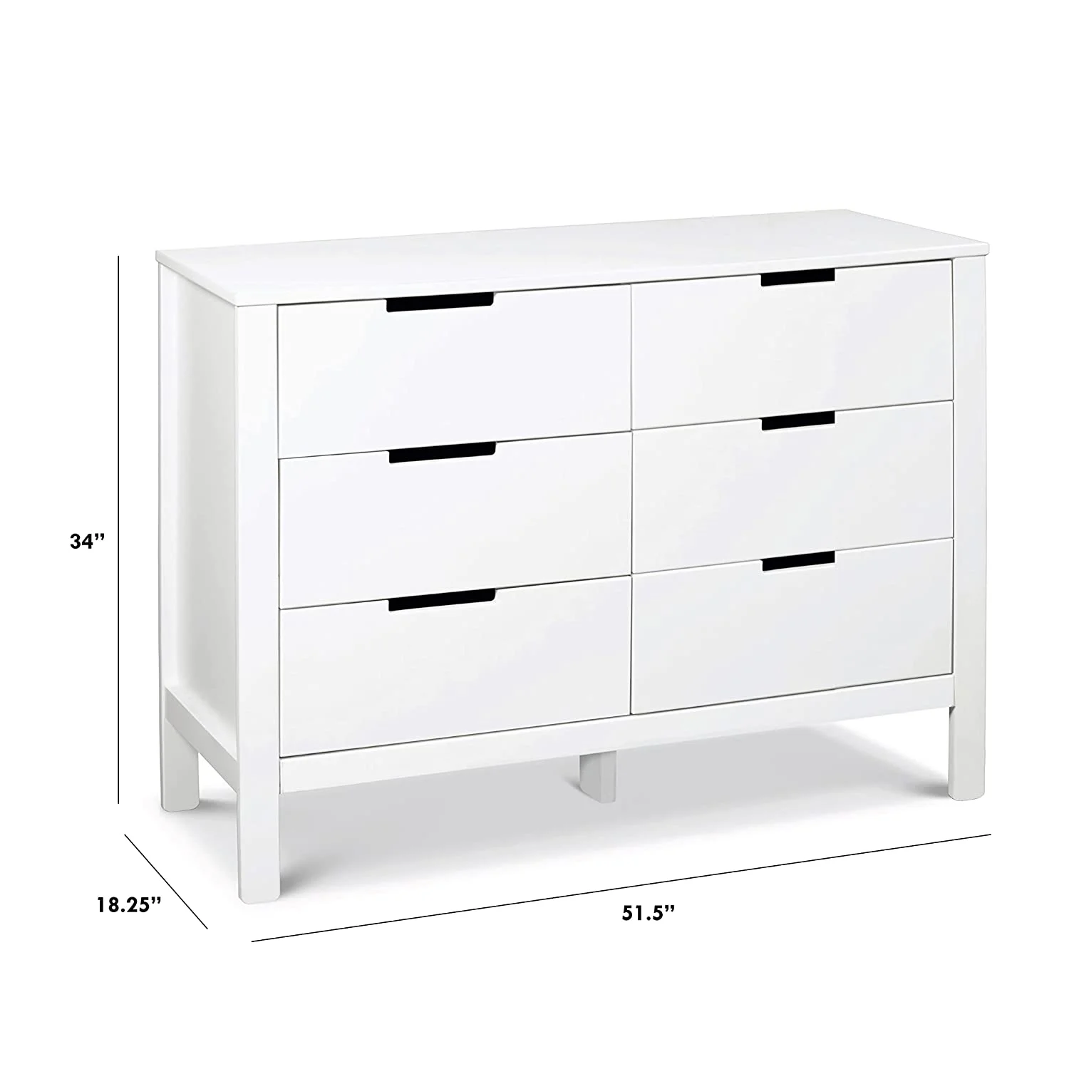 Popular DaVinci Colby 6-Drawer Double Dresser  Navy