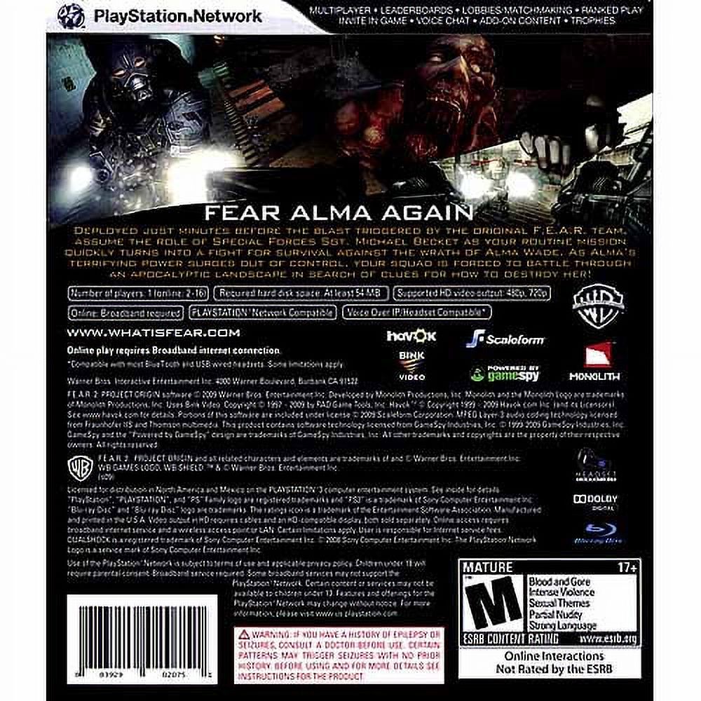 F.E.A.R. 2 Project Origin Fear