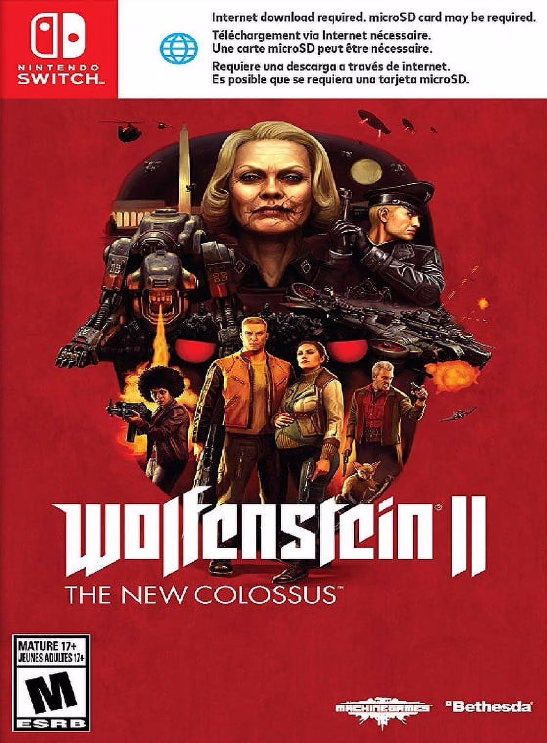 Restored Wolfenstein II: The New Colossus (Nintendo Switch, 2018) (Refurbished)
