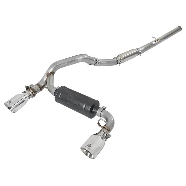4933103P 3 in. Takeda 304 Stainless Steel Cat-Back Exhaust System for 2016-2018 Ford Focus RS