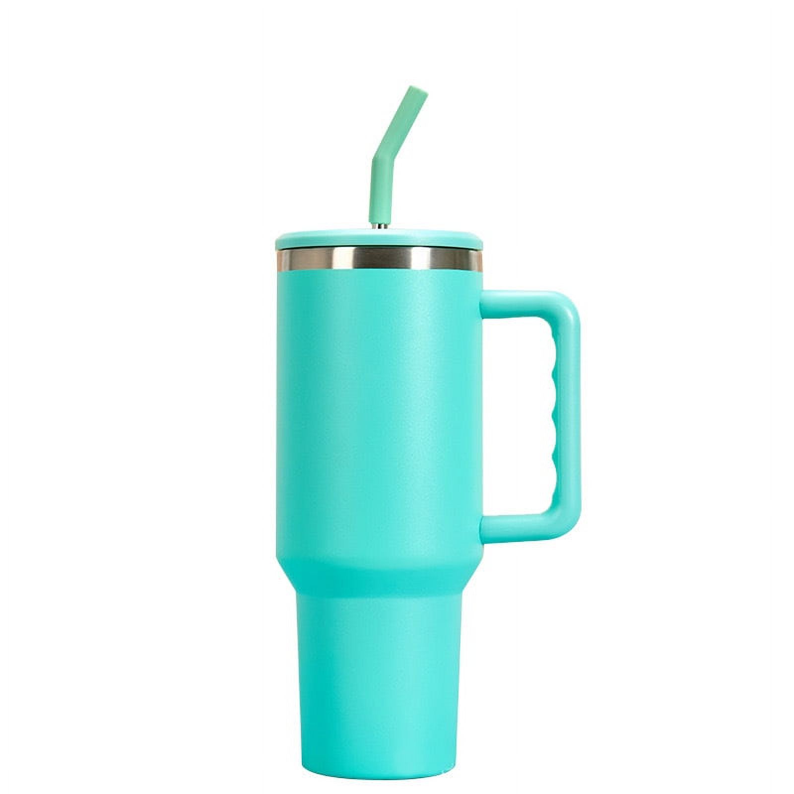 Experience Hydration Excellence with Nicewu 40 OZ Tumbler - Insulated Stainless Steel Travel Cup with Handle and Straw for Water, Iced Tea, or Coffee