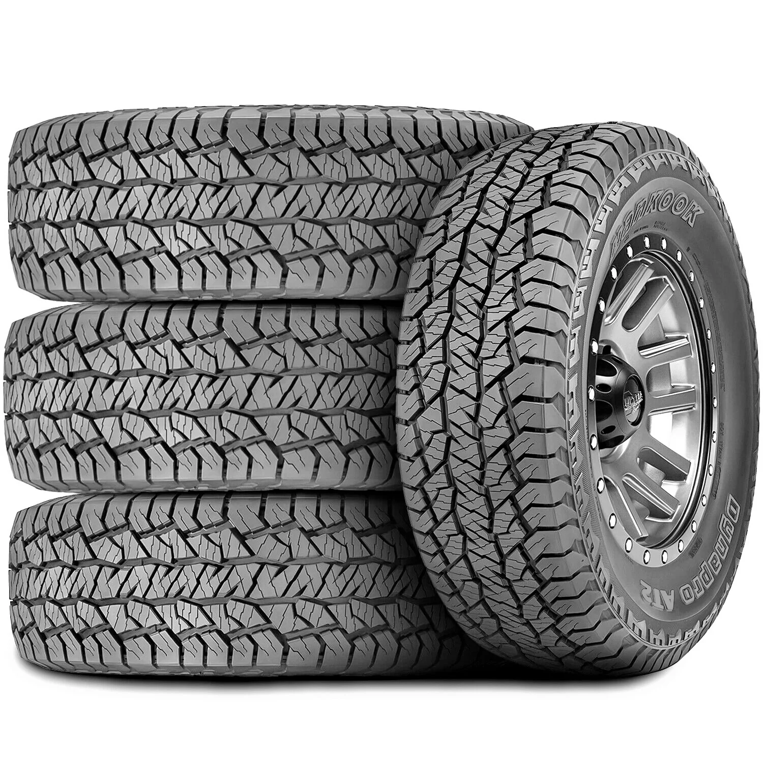 Pair of 2 (TWO) Hankook Dynapro AT2 LT 265/60R18 Load E 10 Ply AT A/T All Terrain Tires Fits: 2012-13 Jeep Grand Cherokee Laredo X, 2015 Toyota Tacoma TRD Pro
