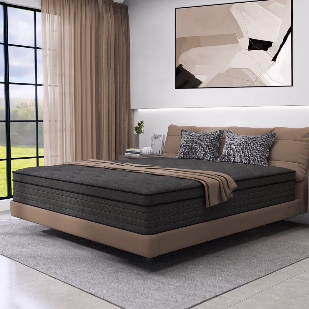 Full Mattress, 14 Inch Memory Foam Mattress in a Box, Individual Pocket Spring Mattress with Motion Isolation and Pressure Relief, Medium Firm, CertiPUR-US