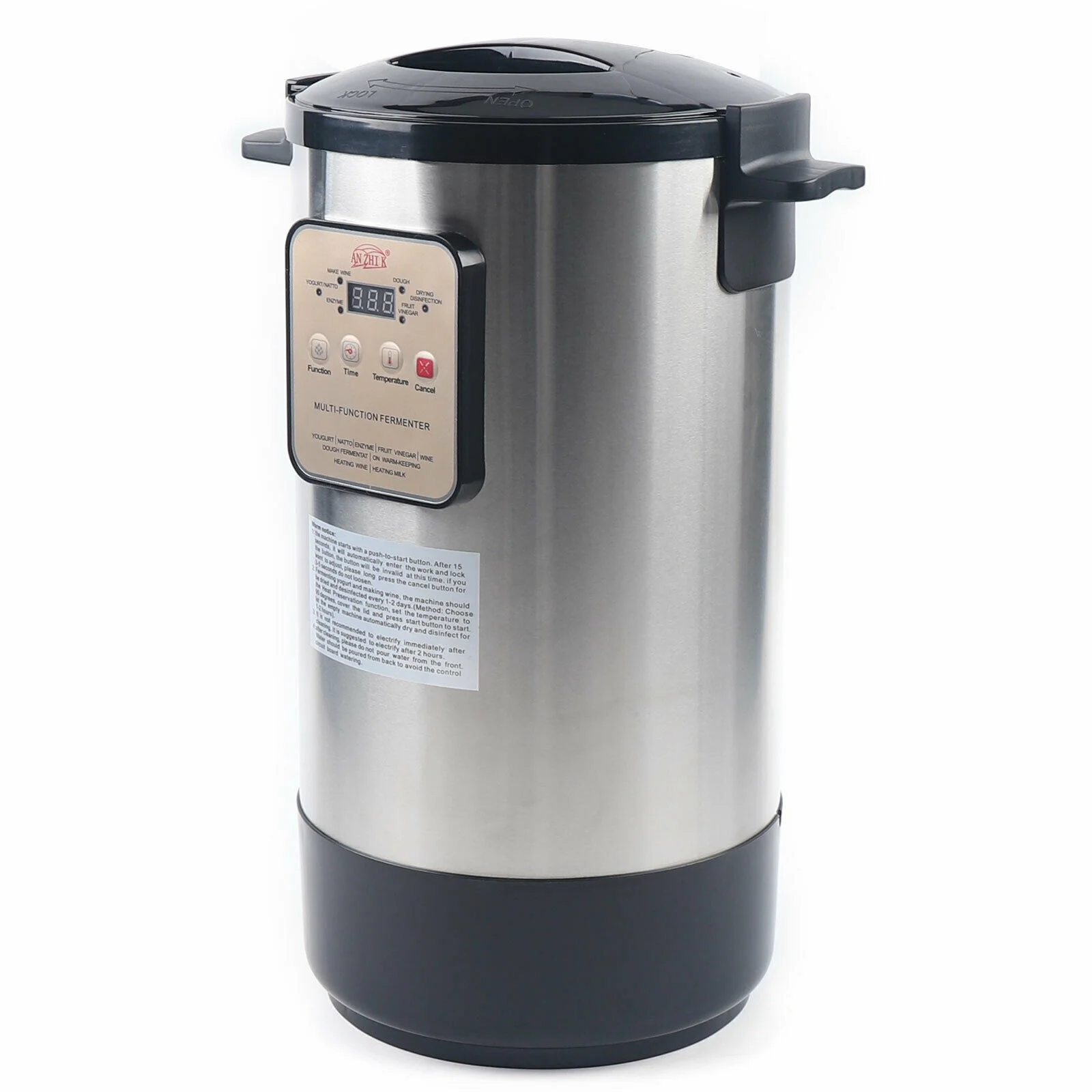 Fermentation Machine 12L Automatic Intelligent Control Yogurt Maker Rice Wine Fermenter