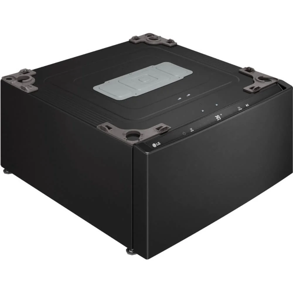 LG WD300CB 1.0 Cu. Ft. SideKick Black Steel Top Load HE Pedestal Washer