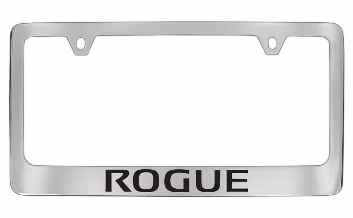 Nissan Rogue Chrome Plated Metal License Plate Frame Holder