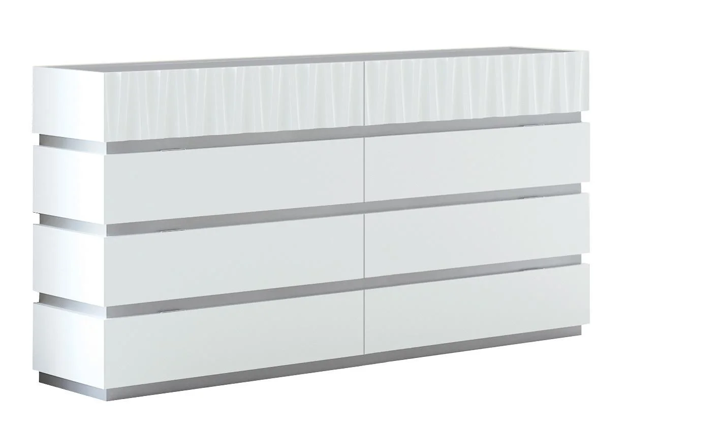 White Mat & Gloss Double Dresser MARINA ESF Contemporary Garcia Sabate Spain