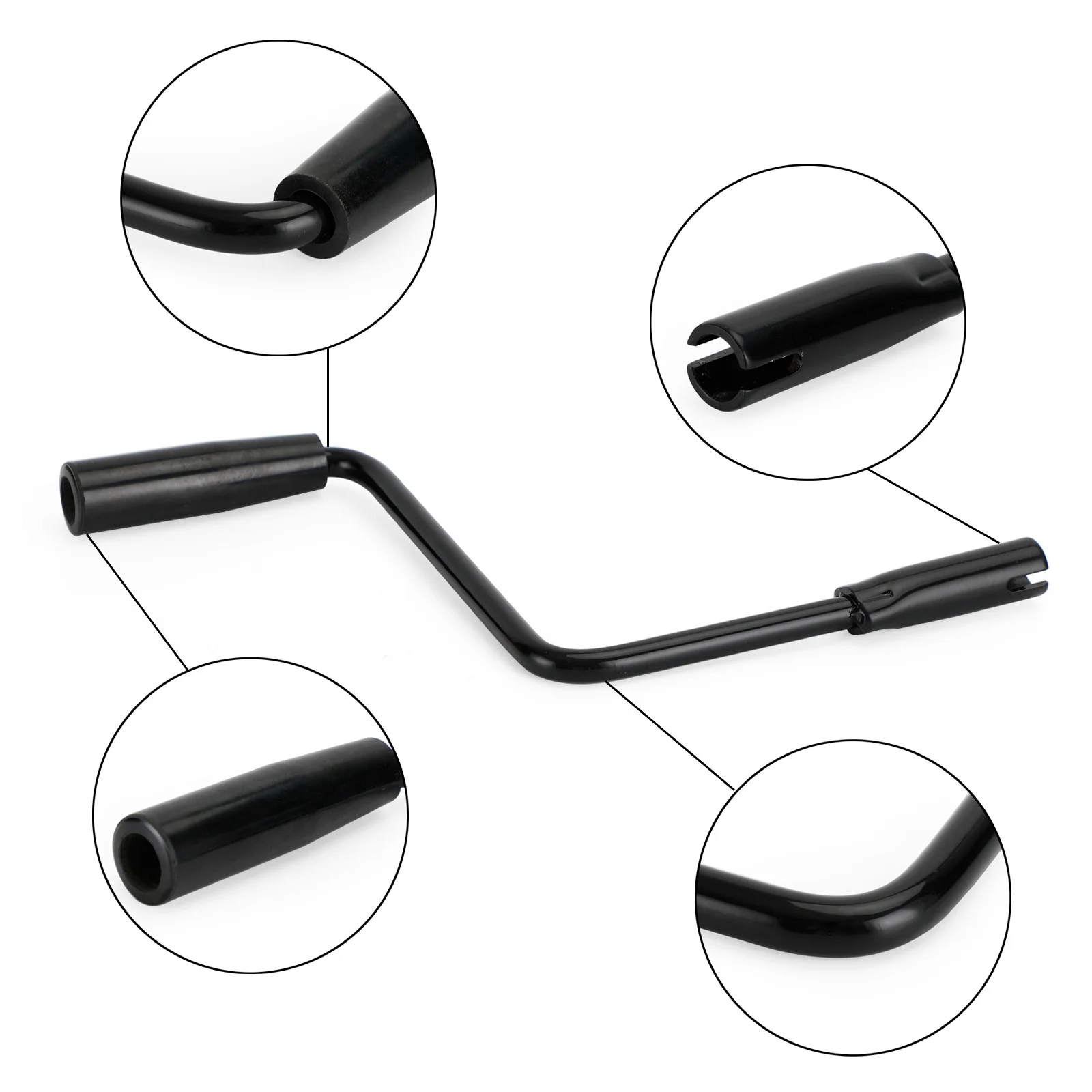 Pop Up Camper Crank Handle Caravan RV Camping Canopy Rocker Black