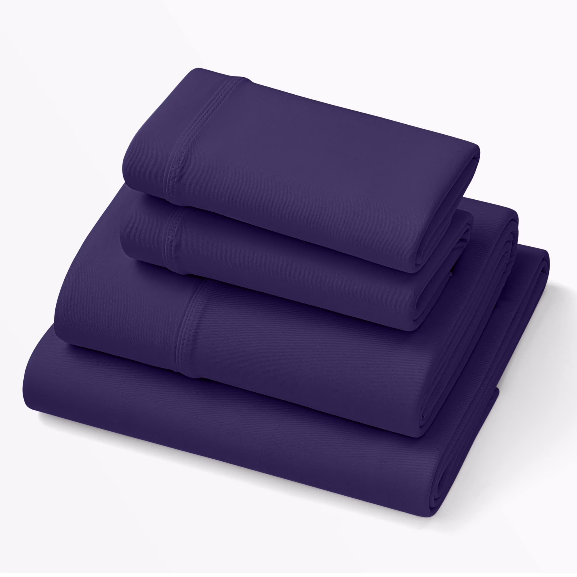 Purple Deep Pocket Softstretch Sheets, Queen, Purple Mattress Sheets, Bamboo Sheets, Moisture-Wicking, Deep Purple