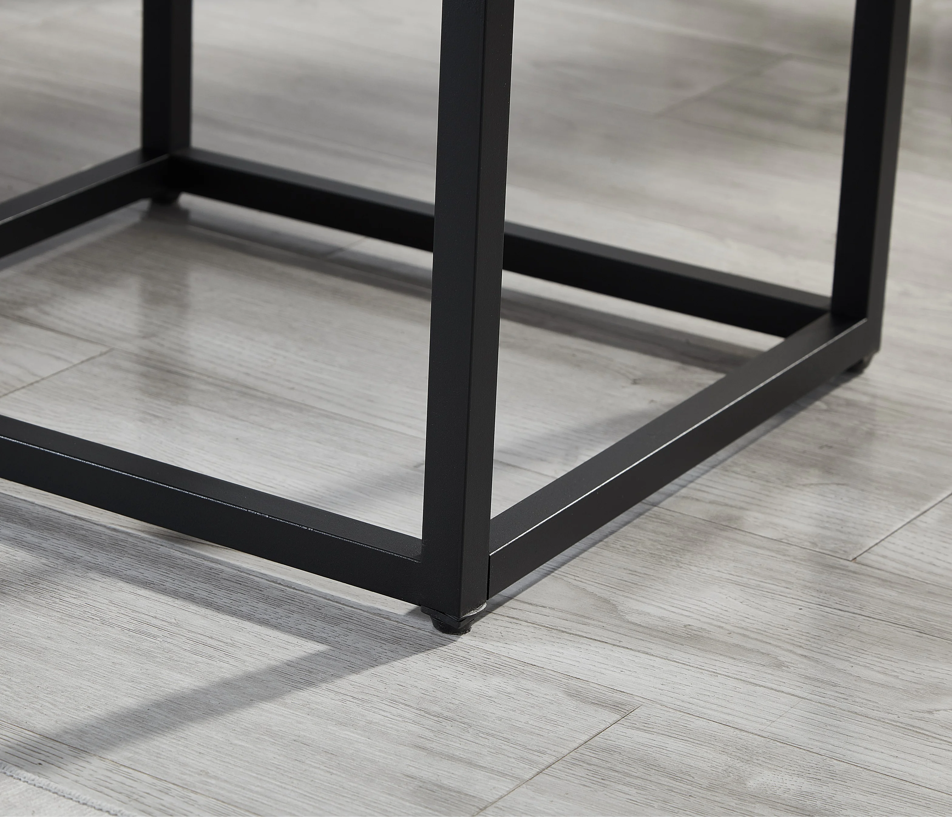 Roundhill Furniture Fentina 3-Piece Upholstered Bedroom Set, Tufted Wingback Bed with Two White Nightstands, King