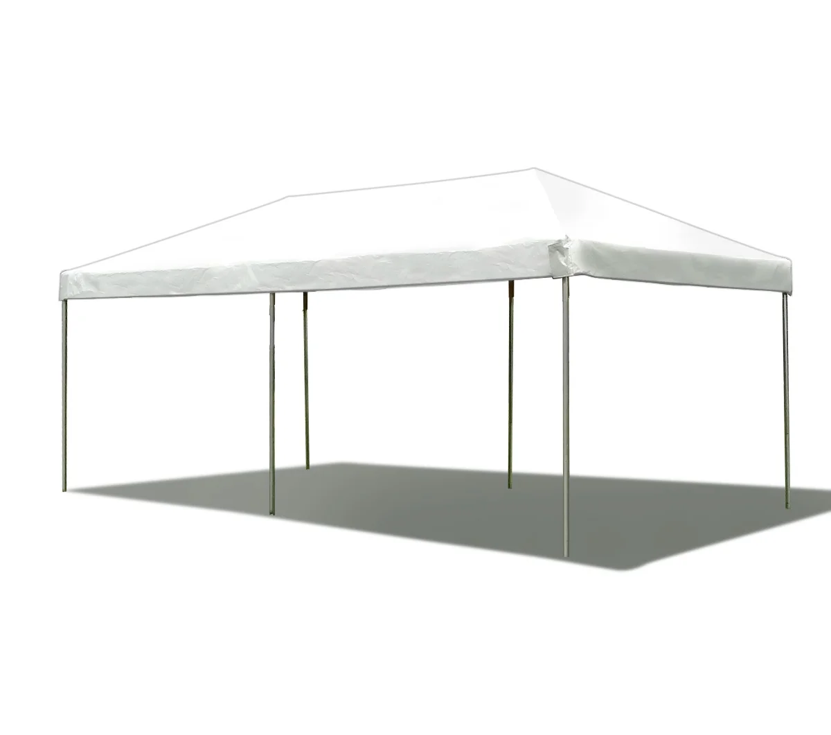 Party Tents Direct Weekender West Coast Frame Party Tent with Sidewalls, White Polyethylene, 10 ft x 20 ft