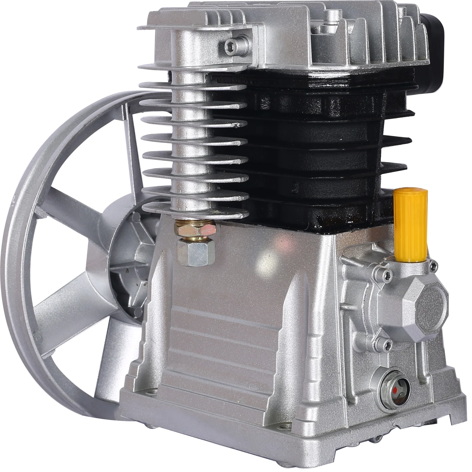 High Power 3HP ALUMINIUM Piston Style 120V 2.2KW Air Compressor Pump Head Chemical Machinery Construction Long Service Life