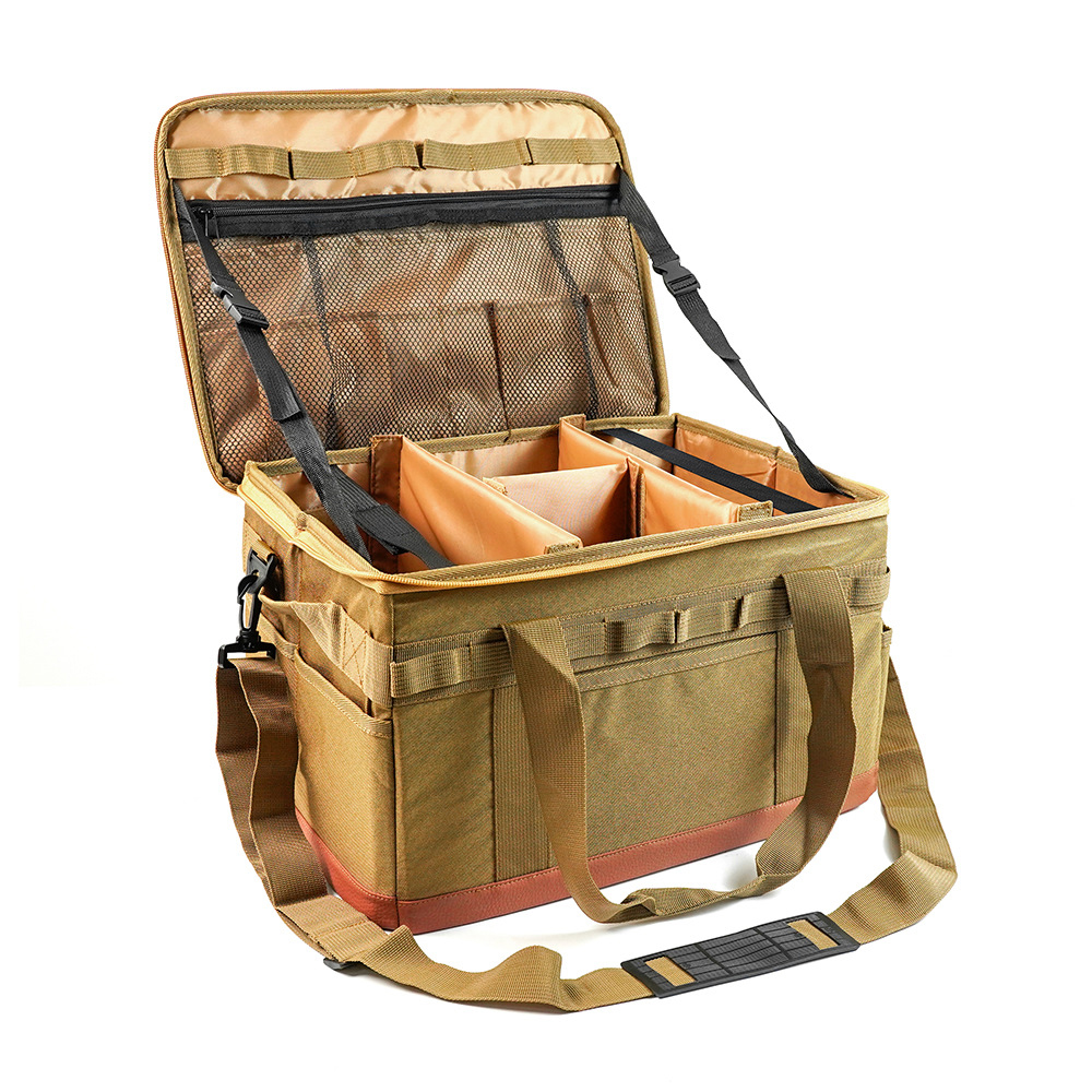 Gecheer Portable Large Zipper Camping Bag Anti-crash Stove Cookware Durable Storage Organizer for Camping Accessories