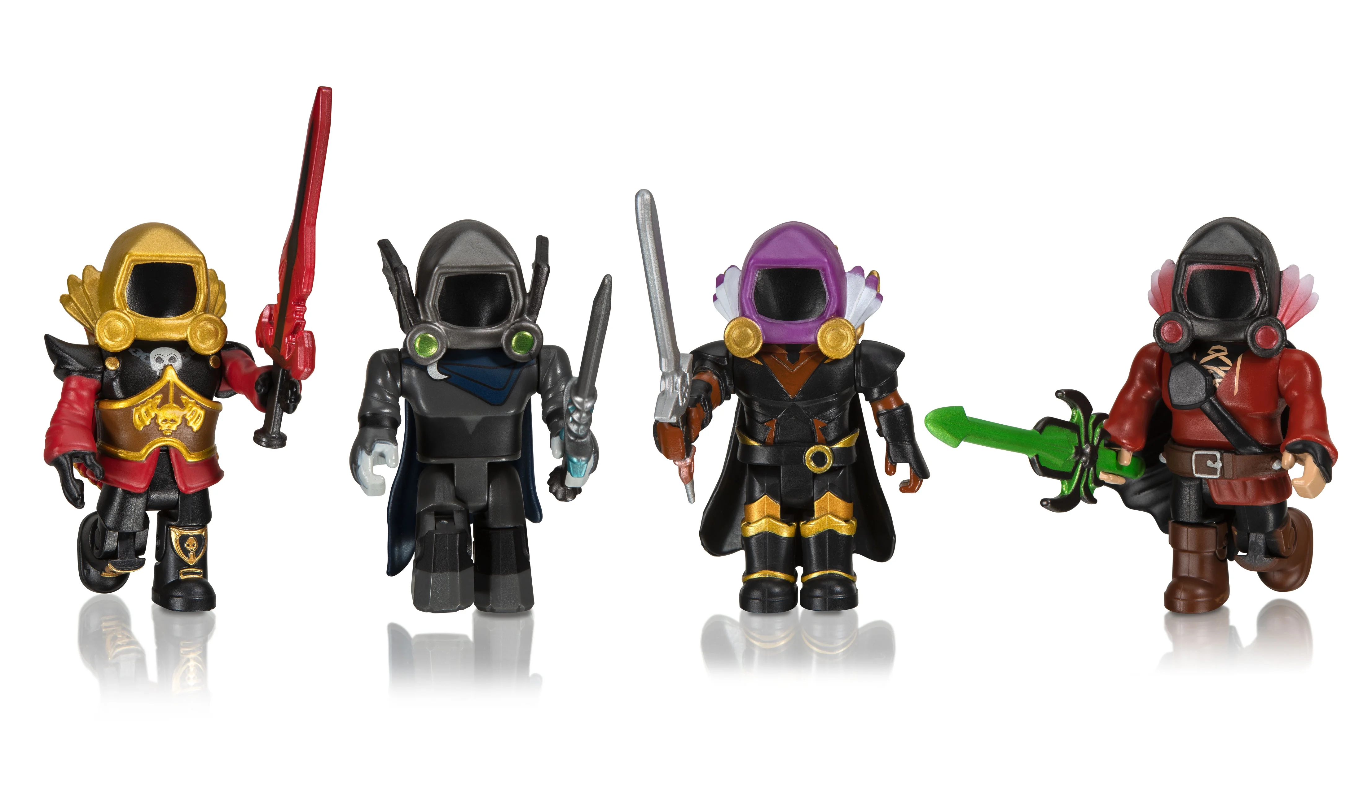 Roblox Action Collection - Dominus Dudes Four Figure Pack [Includes Exclusive Virtual Item]