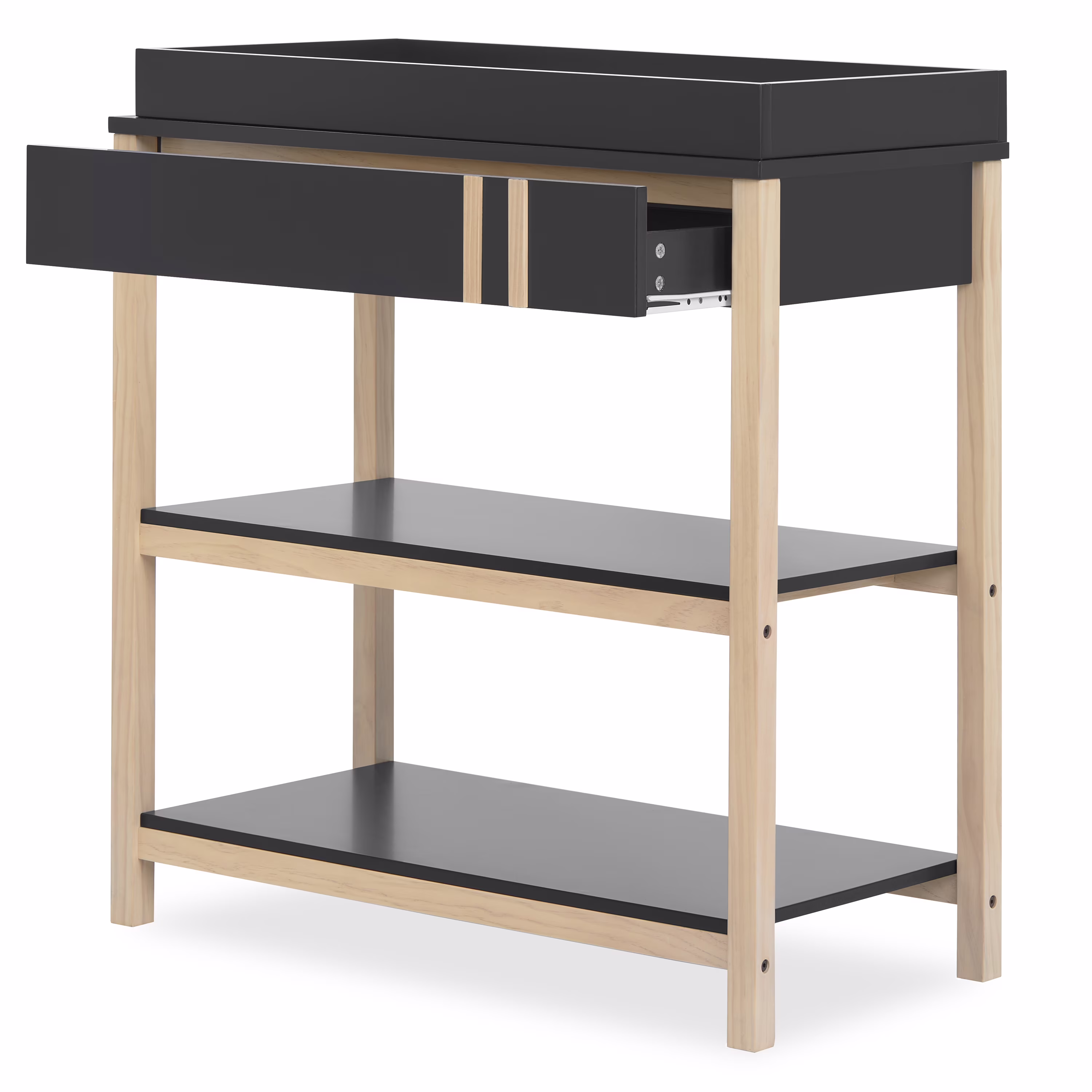 Dream On Me Soho Changing Table In Matte Black Vintage